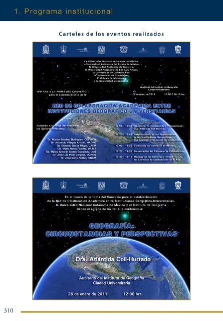 4Â°. Informe de Actividades - Instituto de GeografÃ­a - UNAM