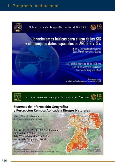 4Â°. Informe de Actividades - Instituto de GeografÃ­a - UNAM