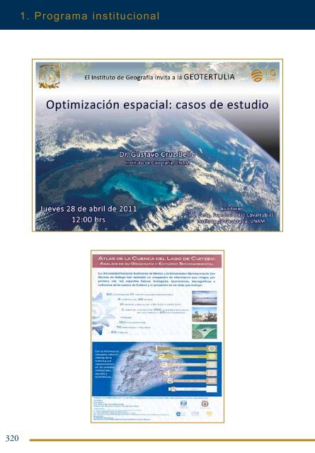 4Â°. Informe de Actividades - Instituto de GeografÃ­a - UNAM