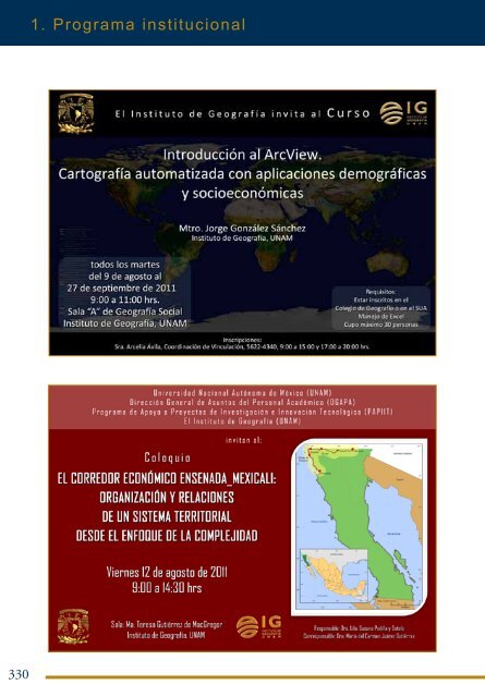 4Â°. Informe de Actividades - Instituto de GeografÃ­a - UNAM