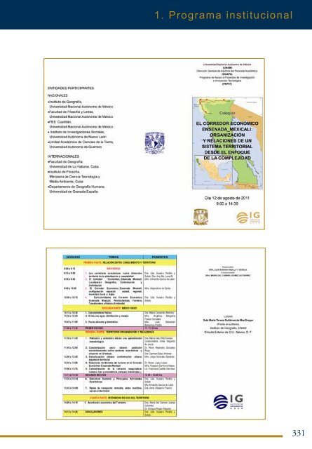 4Â°. Informe de Actividades - Instituto de GeografÃ­a - UNAM