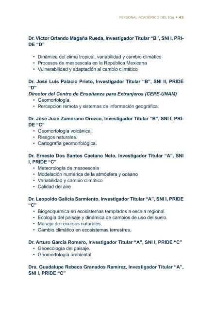 4Â°. Informe de Actividades - Instituto de GeografÃ­a - UNAM