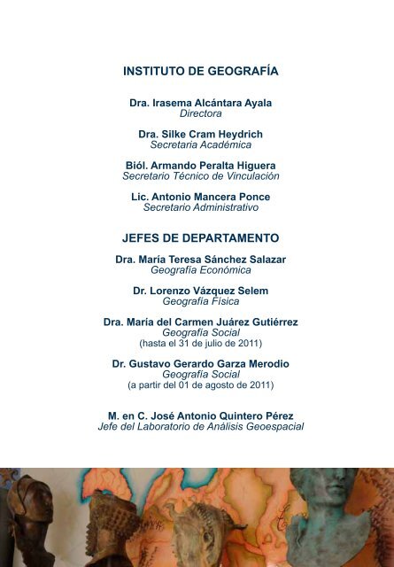 4Â°. Informe de Actividades - Instituto de GeografÃ­a - UNAM