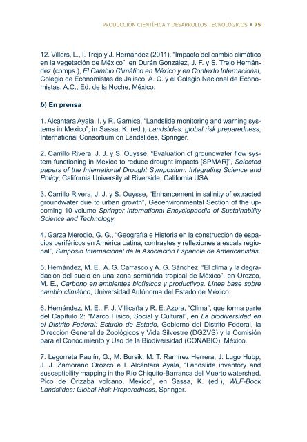 4Â°. Informe de Actividades - Instituto de GeografÃ­a - UNAM