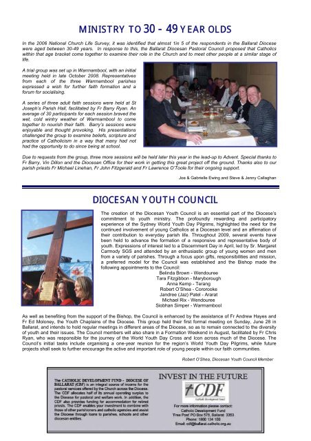 our diocesan community - Catholic Diocese of Ballarat - Australian ...