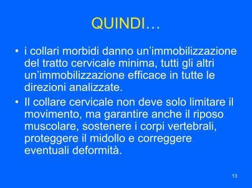 Il collare cervicale