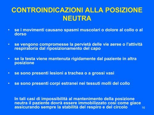 Il collare cervicale