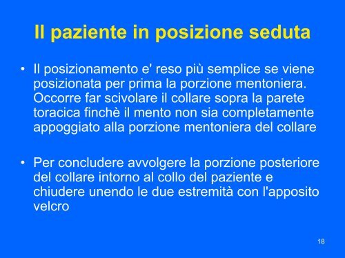 Il collare cervicale