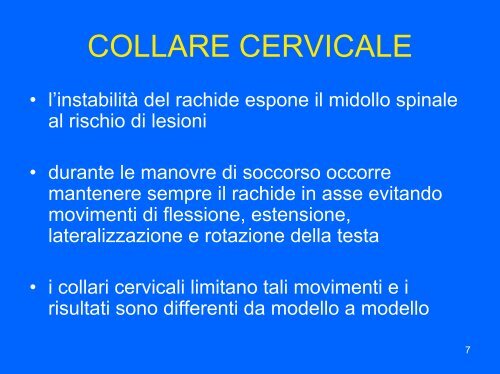 Il collare cervicale