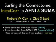 Robert W Cox & Ziad S Saad - the AFNI/NIfTI Server