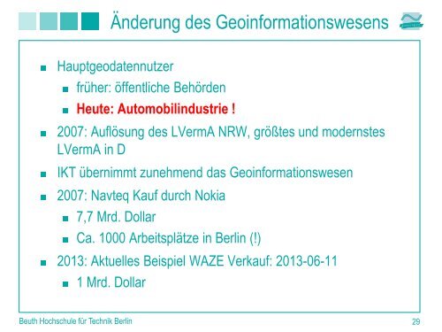 Geoinformatik von GIS über GDI zur LBA Hauptmethoden ...