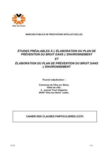 Cahier des charges Vitry - Bruitparif