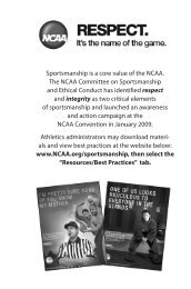 2014 NCAA Rule Book - USA Track & Field