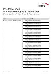 Content of the Hettich Group 5 data-package - imos