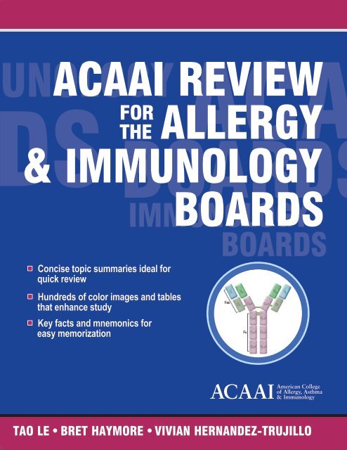 ACAAI Review for the Immunology Boards American ...