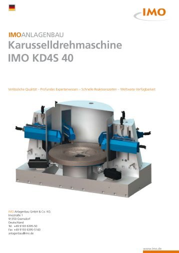 Karusselldrehmaschine IMO KD4S 40