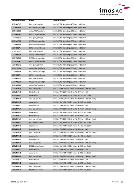 Informationsblatt - imos