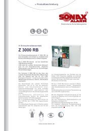 Z 3000 RB [Datenblatt] - SONAX-ALARM