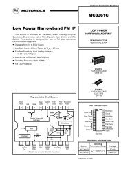 MC3361C Low Power Narrowband FM IF - ClassicCMP