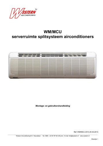 Platte tekst met foto's t - Western Airconditioning BV