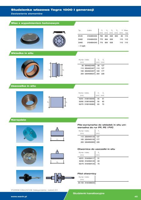 Studzienki kanalizacyjne Katalog produktÃƒÂ³w DO ... - hydraulikasklep.pl