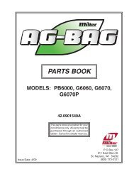 17.01048A Miller Pro 1350 Rake Parts Book - Ag-Bag