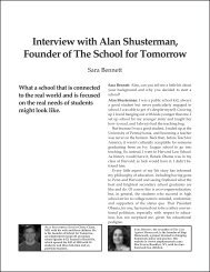 Interview with Alan Shusterman, Founder of The School for Tomorrow