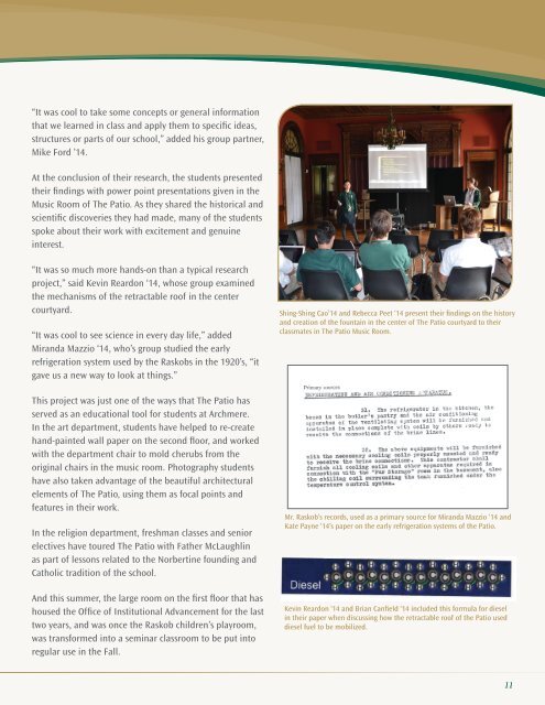 Fall 2012 Issue - Archmere Academy