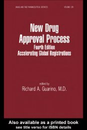 New Drug Approval Process, Fourth 4Ed, Accelerating Global ...