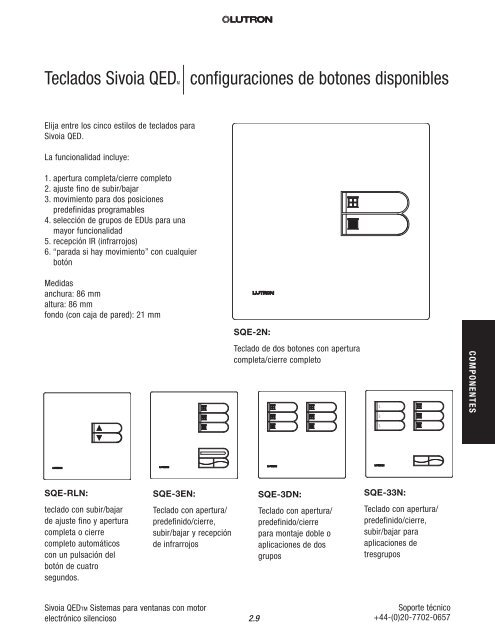 Guia de referencia tÃ©cnica - Lutron