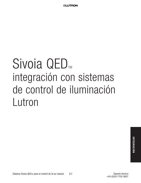 Guia de referencia tÃ©cnica - Lutron