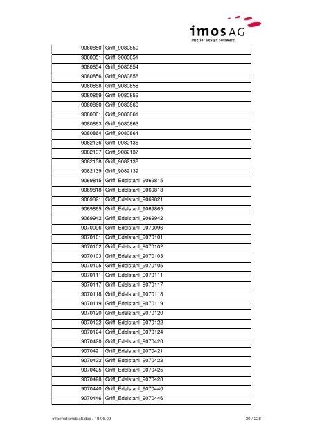 Informationsblatt Hettich Daten - imos