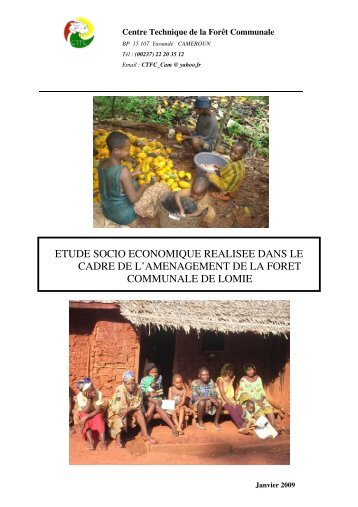 Rapport de lÂ´Ã©tude socio Ã©conomique de la commune de lomiÃ©