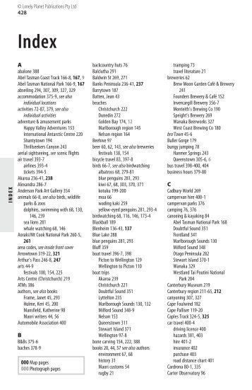 Index - Lonely Planet