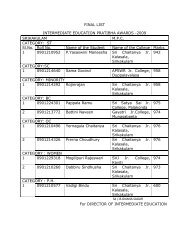 FINAL LIST INTERMEDIATE EDUCATION ... - CIE Main Page