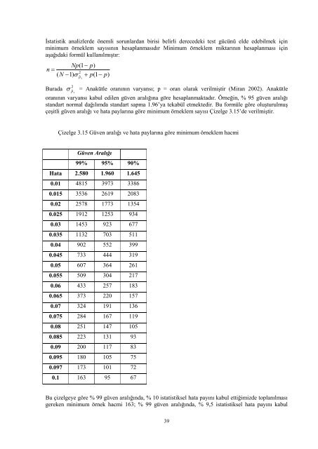 Doktora Tezi - Tarımsal Ekonomik Araştırma Enstitüsü