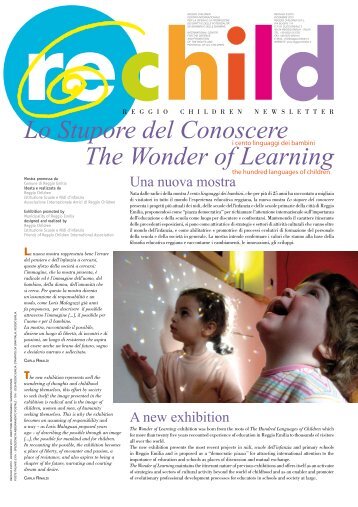Lo Stupore del Conoscere The Wonder of Learning - Reggio Children