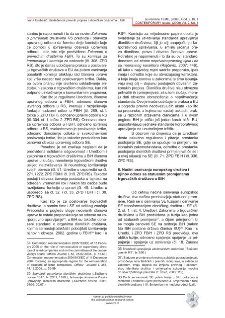 ISSN 1847-2397 godiÅ¡te II broj 1 2009. | volume II number 1 2009