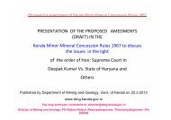 (DRAFT) IN THE Kerala Minor Mineral Concession Rules 1967 to ...