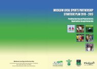 wicklow local sports partnership strategic plan 2010 ... - Wicklow.ie