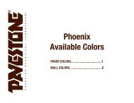 Phoenix Available Colors - Pavestone