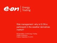 Richard Betts, E.ON Energy Trading SE - Weather Risk ...
