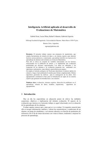 Inteligencia Artificial aplicada al desarrollo de Evaluaciones de ...