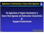 The Applications of Organic Geochemistry to Source Rock ... - CCOP