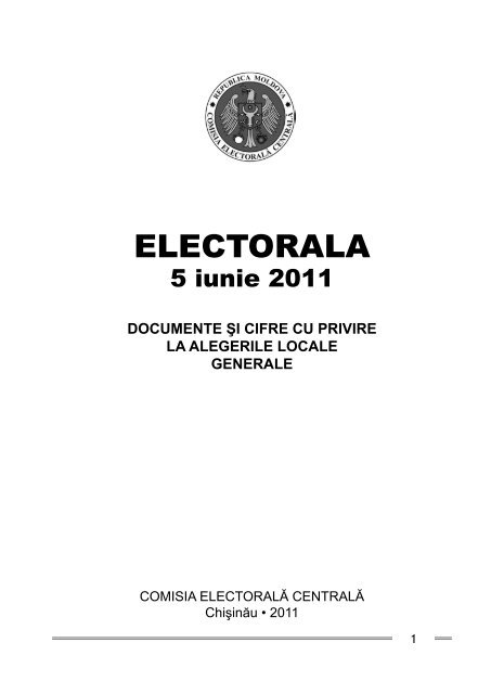 Electorala 2011 Pdf Comisia Electoralaƒ Centralaƒ