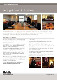 Factsheet - Thistle Hotels