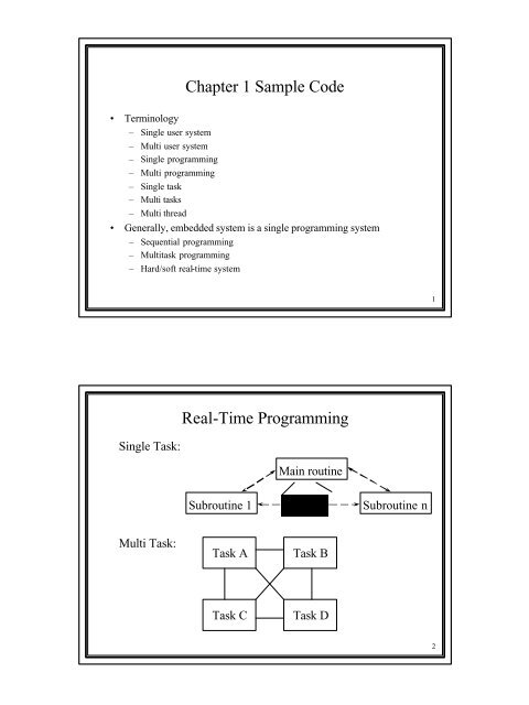 Chapter 1 Sample Code Real-Time Programming