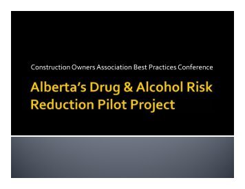 DARRPP Co. Rollout - Construction Owners Association of Alberta