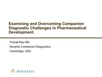 Examining and Overcoming Companion Diagnostic Challenges in ...