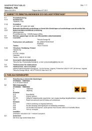 SÃKERHETSDATABLAD TEMANYL PVB 1. NAMNET PÃ ... - Tikkurila
